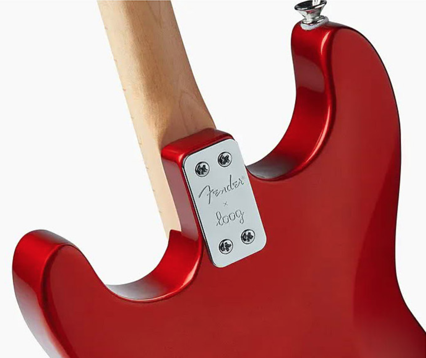 Rückseite (Detail) Loog Mini Fender x Loog Stratocaster Red